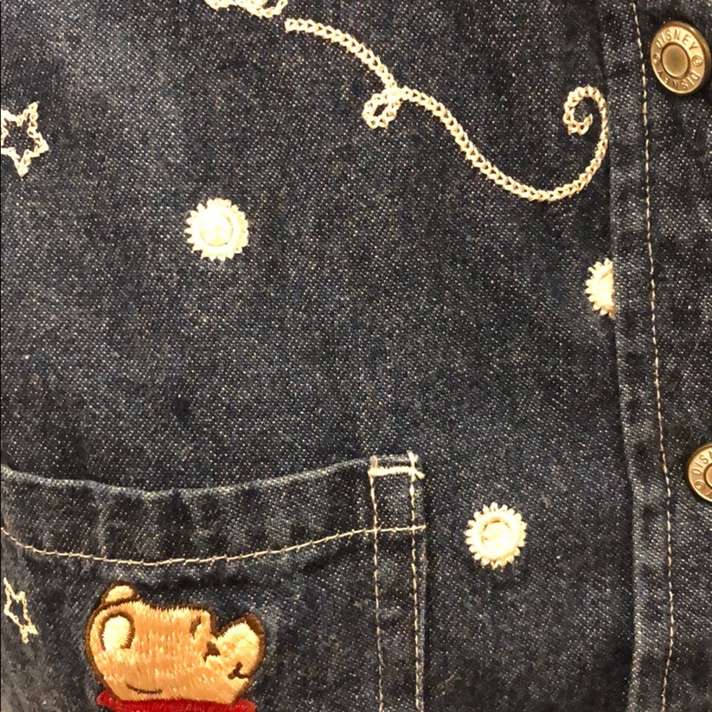 Disney Store Vintage Winnie The Pooh Jeans Shirt - image 5
